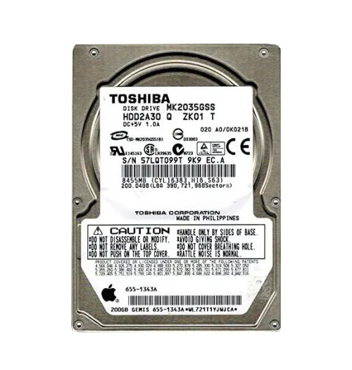 Toshiba 200GB 4200RPM SATA 1.5Gb/s 8MB Cache 2.5-Inch Hard Drive for Laptops